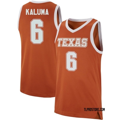 Men's Arthur Kaluma Texas Longhorns Replica Basketball Jersey - Orange