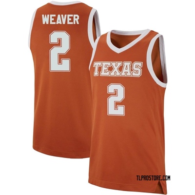Men's Chendall Weaver Texas Longhorns Replica Basketball Jersey - Orange